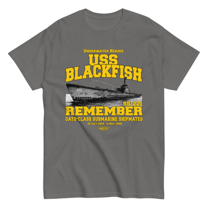 USS Blackfish SS-221 submarine t-shirt