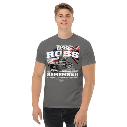 USS Ross DD-563 destroyer t-shirt