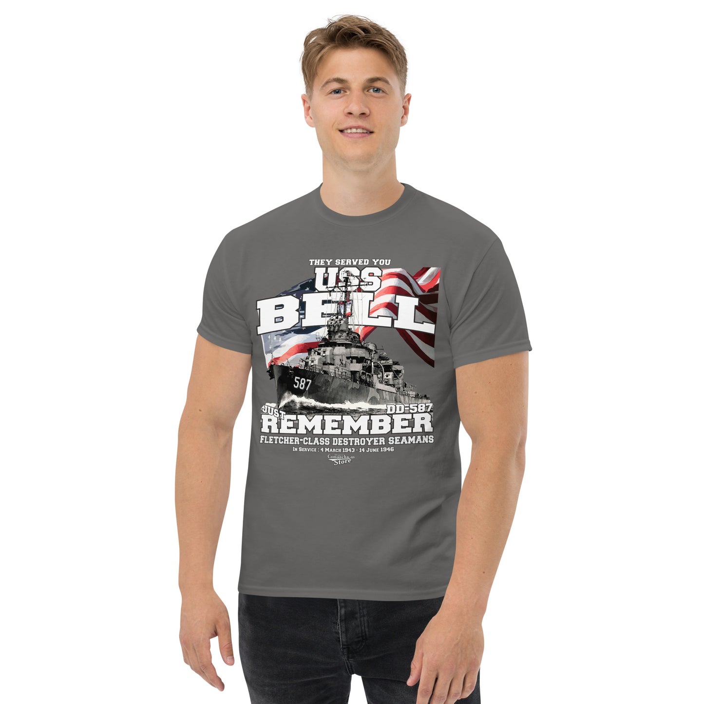 USS Bell DD-587 destroyer t-shirt