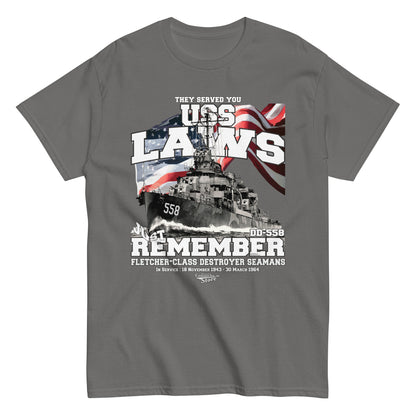 USS Laws DD-558 destroyer T-shirt