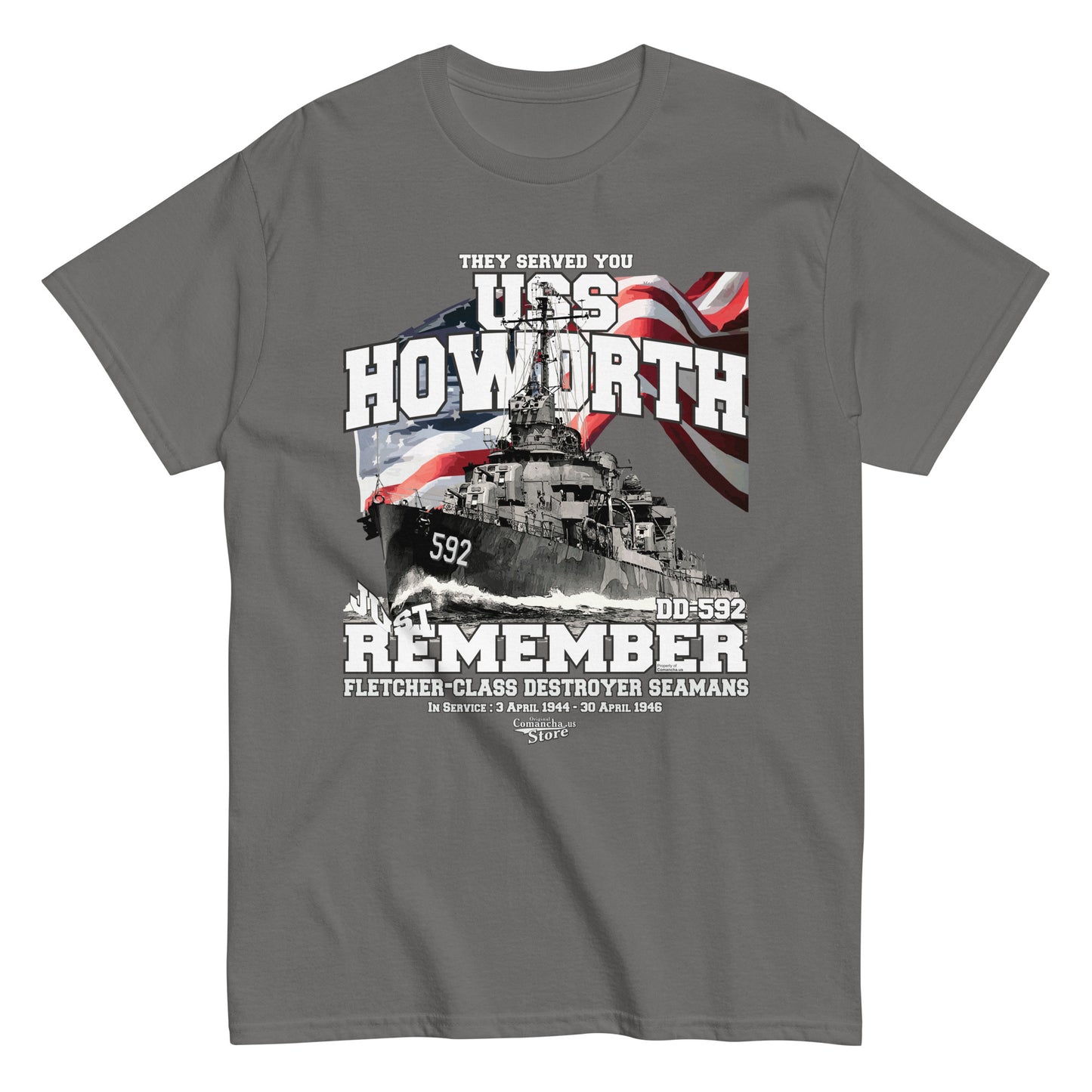 USS Howorth DD-592 destroyer t-shirt