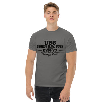 USS GEORGE H.W.BUSH CVN-77 Shipmates T-shirt