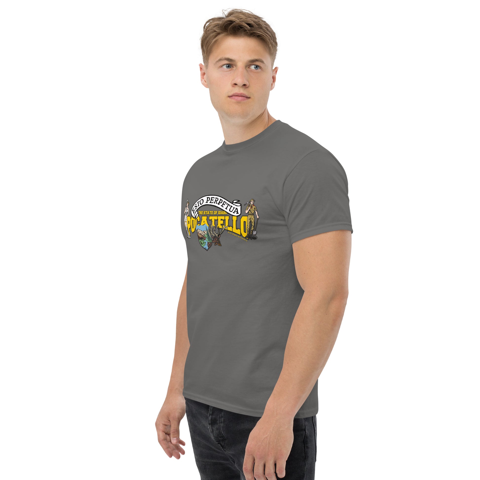 Pocatello t-shirt, Idaho State T-shirt, Comancha Graphics,