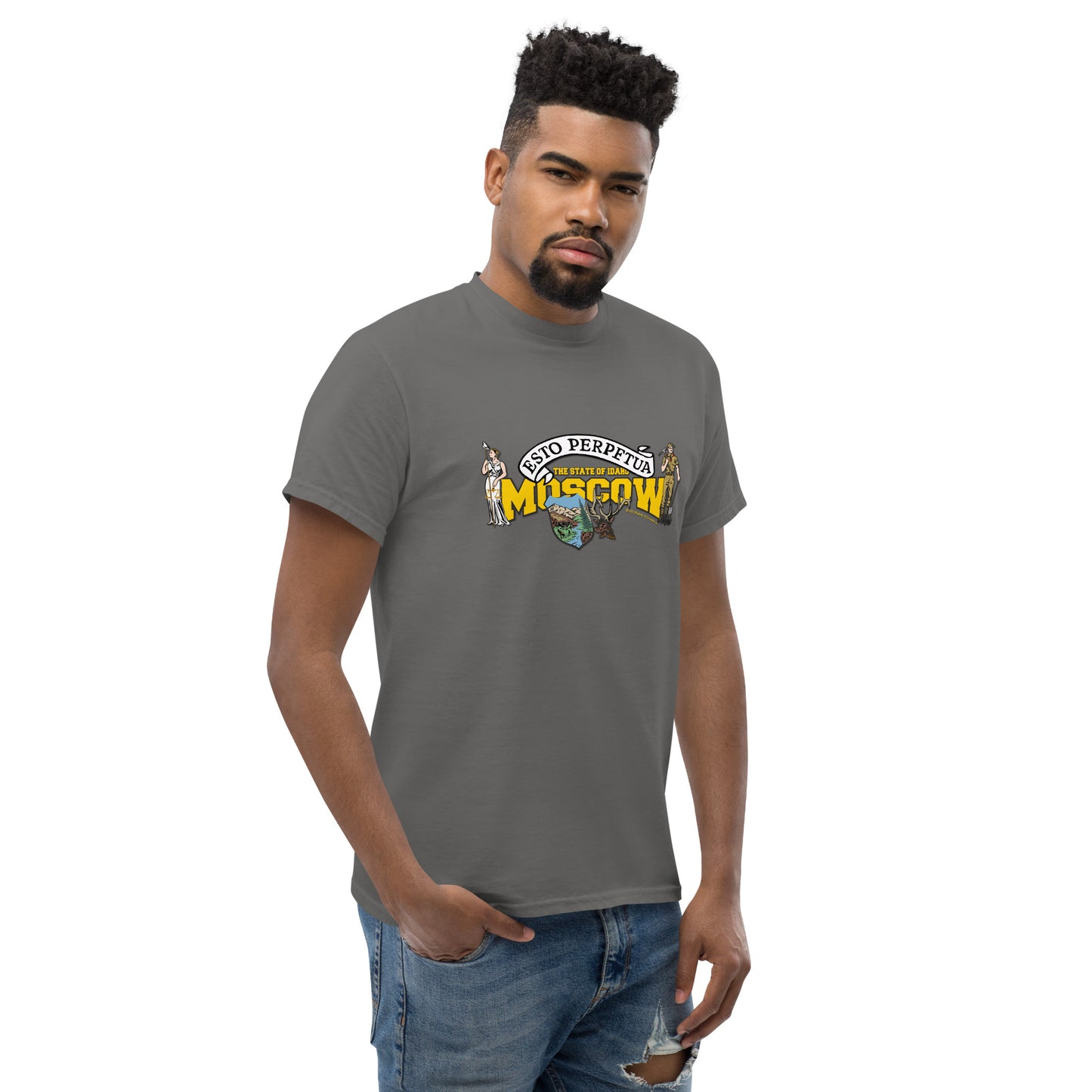 Moscow t-shirt, Idaho State T-shirt, Comancha Graphics,