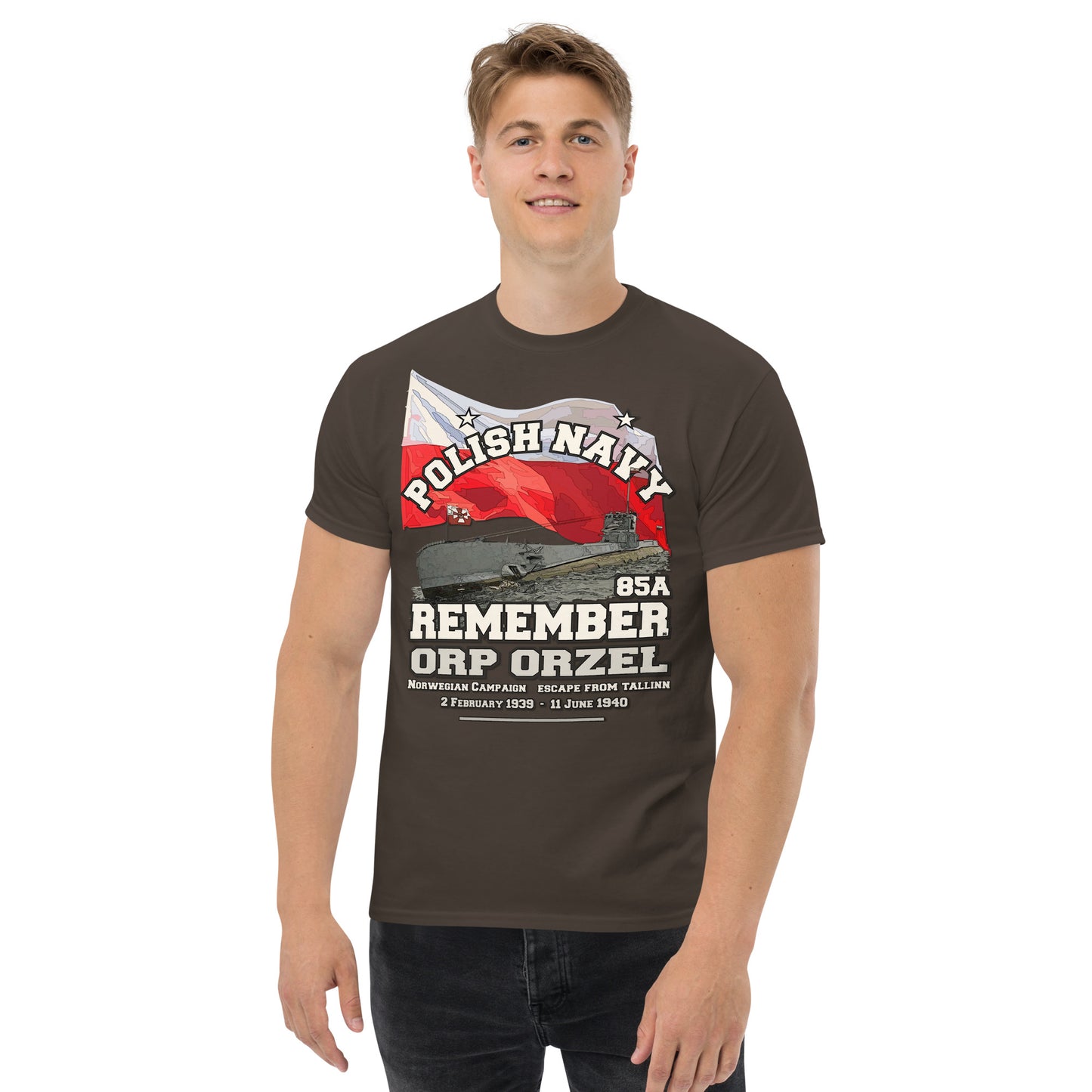 ORP ORZEL 85A t-shirt,ORP ORZEL tee, Polish Navy t-shirt, T-Shirt Comancha.us, Comancha Design,