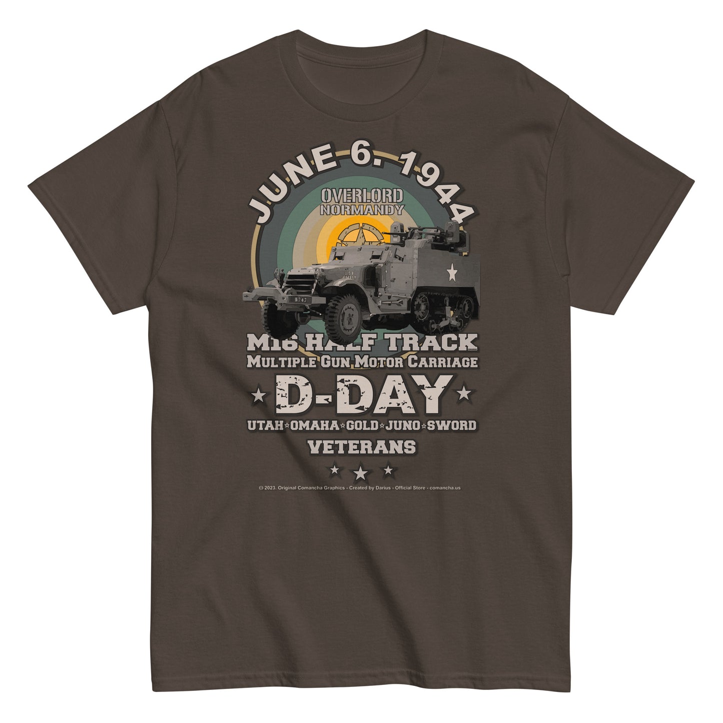 M16 Half Track US Army Veterans T-shirt