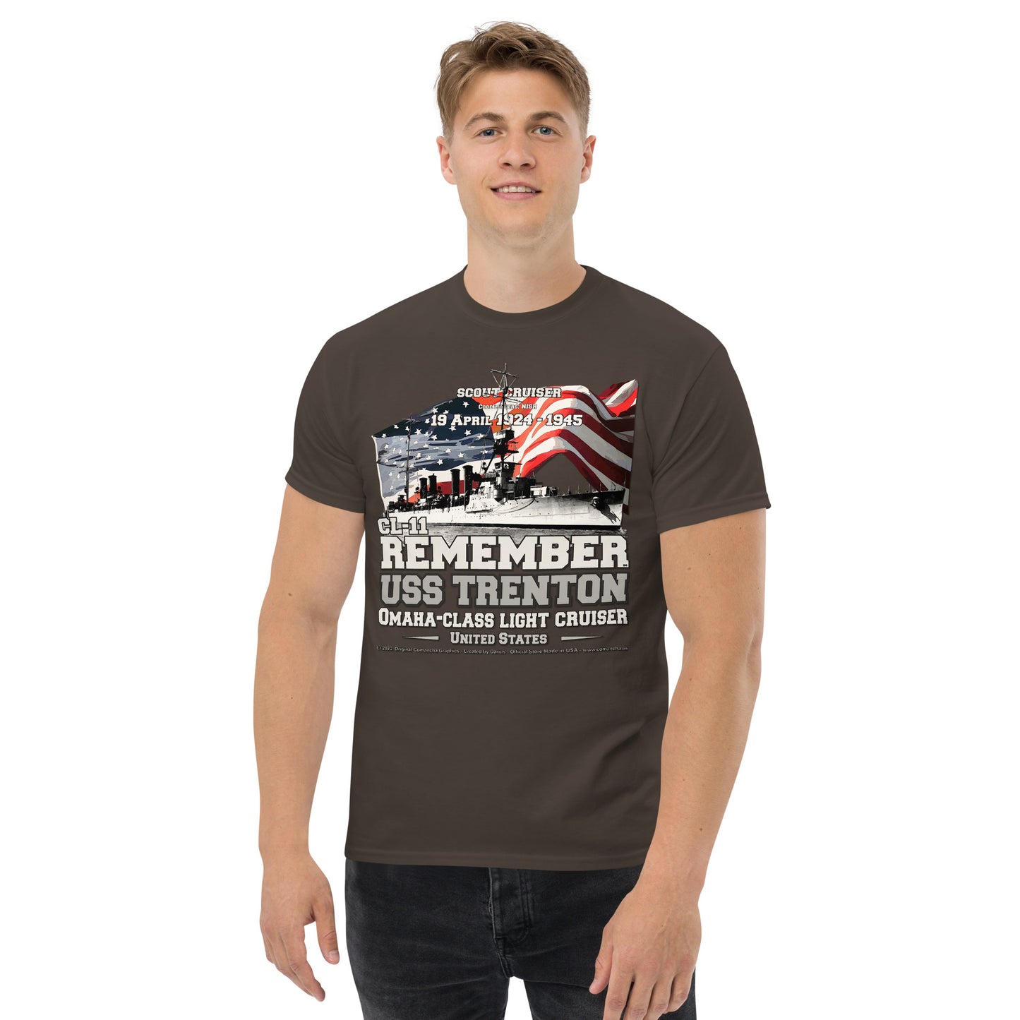 USS TRENTON CL-11 Light Cruiser T-shirt