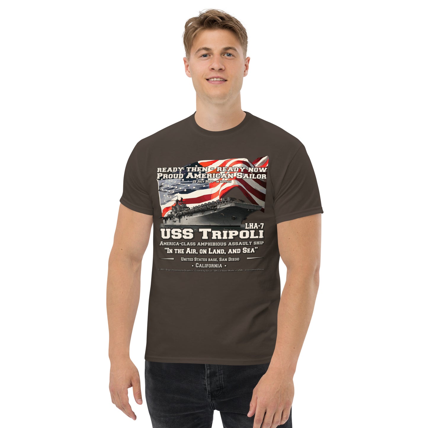 USS TRIPOLI LHA-7 Amphibious Assault Ship T-shirt