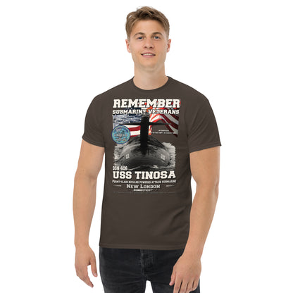 USS TINOSA SSN-606 Attack Submarine t-shirt