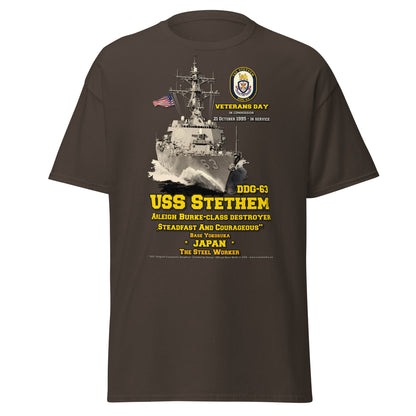 USS STETHEM DDG-63 Destroyer Veterans Tee, Comancha Navy Veterans tees,