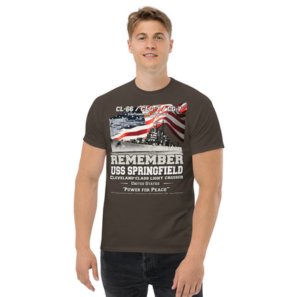 USS SPRINGFIELD CL-66 Light Cruiser t-shirt