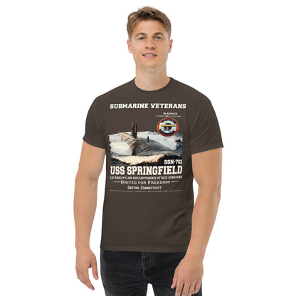 USS SPRINGFIELD SSN-761 Submarine t-shirt