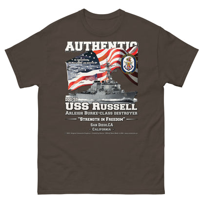 USS RUSSELL DDG-59 Destroyer T-shirt