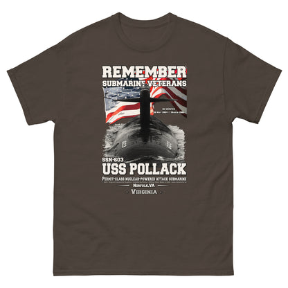 USS POLLACK SSN-603 Submarine T-Shirt