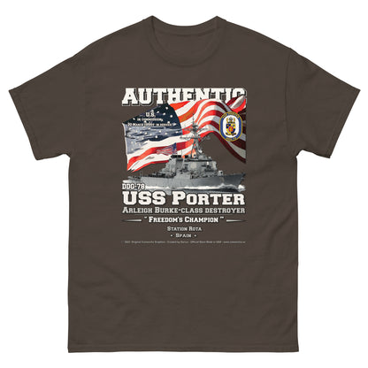 USS PORTER DDG-78 Destroyer T-Shirt