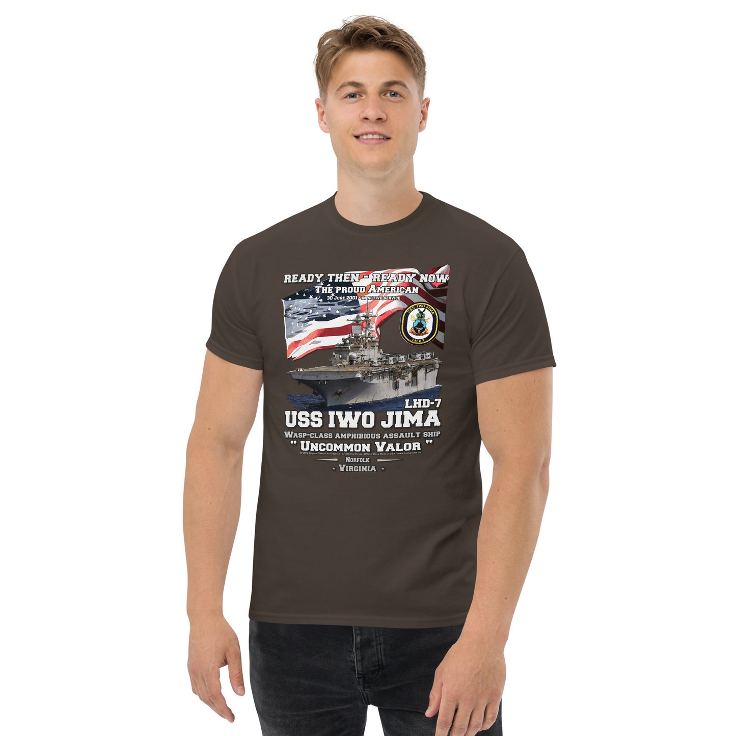 USS IWO JIMA LHD-7 Amphibious Assault Ship t-shirt