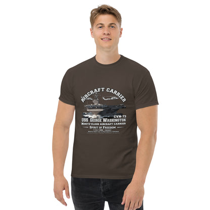 USS GEORGE WASHINGTON CVN-73 Aircraft Carrier Veterans Classic Tee,