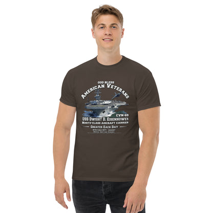 USS DWIGHT EISENHOWER CVN-69 Aircraft Carrier T-shirt