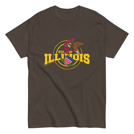 Illinois State T-shirt, Comancha Graphics, comancha tee, Illinois tee,