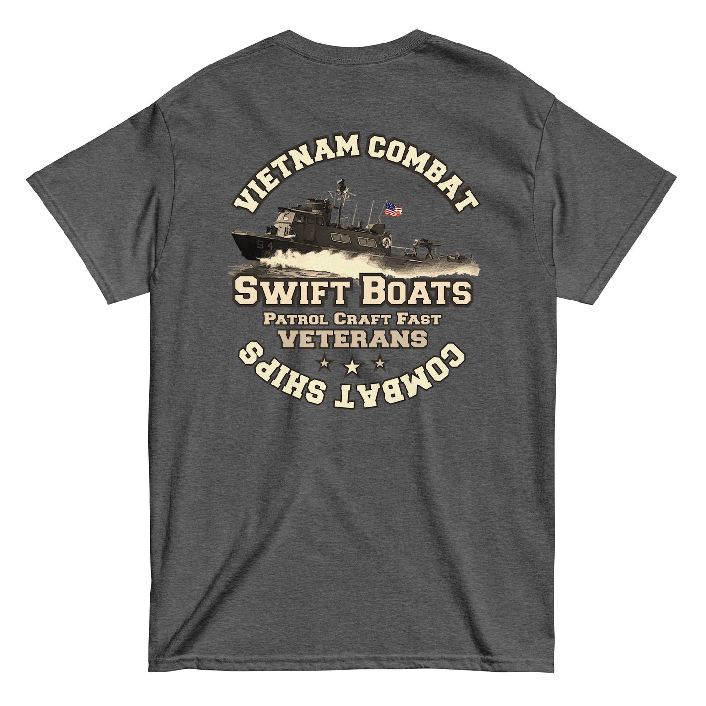 Swift Boats t-shirt, Vietnam combat t-shirt, PCF tee,Swift Boats Vietnam Veterans T-shirt, Comancha Graphics,