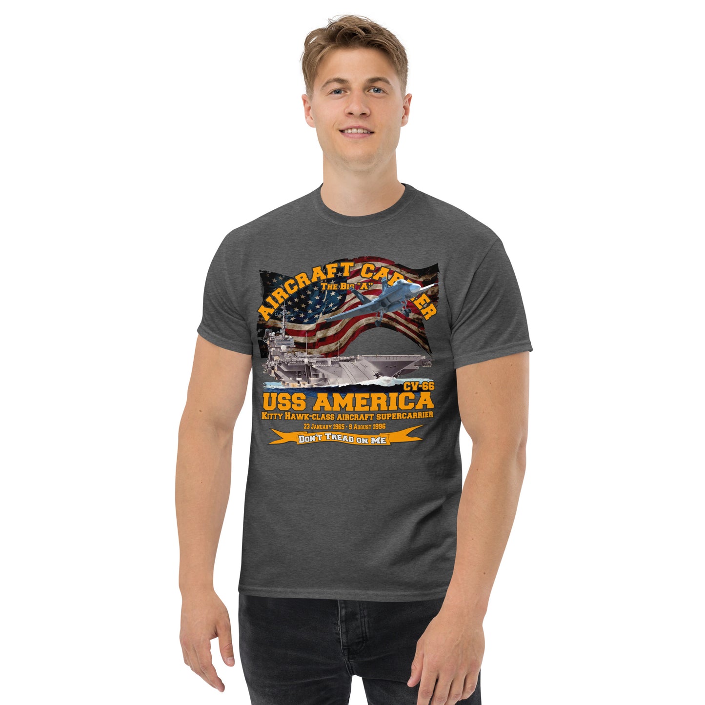 USS America CV-66 Aircraft Carrier t-shirt