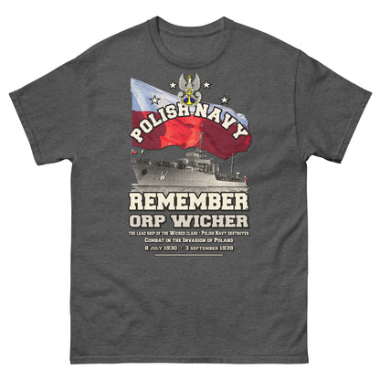 ORP WICHER Polish Navy Destroyer t-shirt