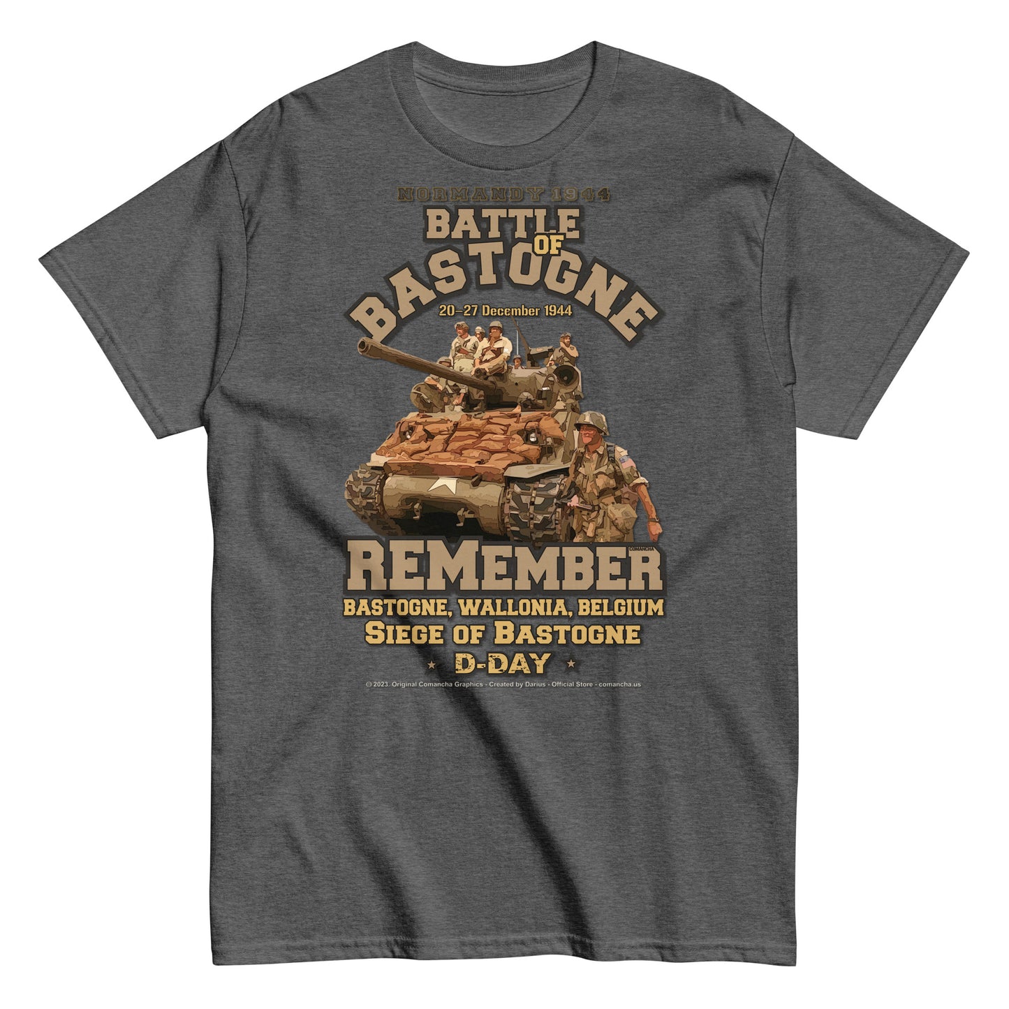 Battle of Bastogne tee, Battle of Bastogne veterans tee,Battle of Bastogne 1944 classic t-shirt, Comancha T-shirts,