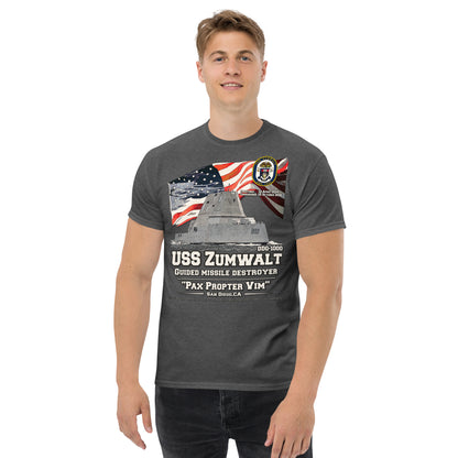 USS ZUMWALT DDG-1000 Missile Destroyer T-shirt