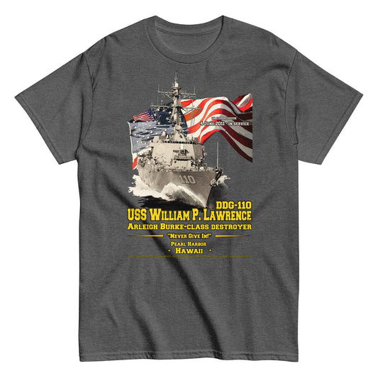 USS William Lawrence DDG-110 Destroyer t-shirt