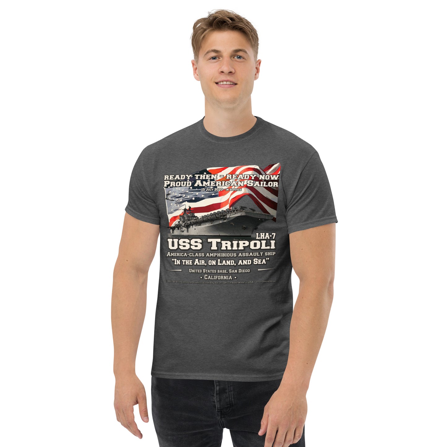 USS TRIPOLI LHA-7 Amphibious Assault Ship t-shirt