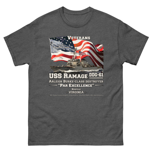 USS RAMAGE DDG-61 Destroyer T-shirt