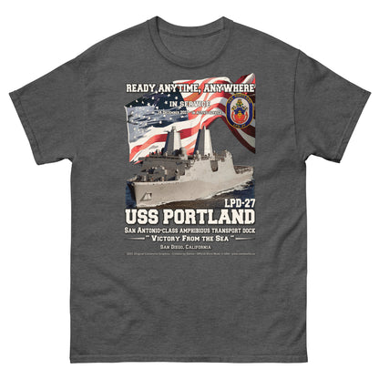 USS PORTLAND LPD-27 Amphibious Transport Dock T-Shirt