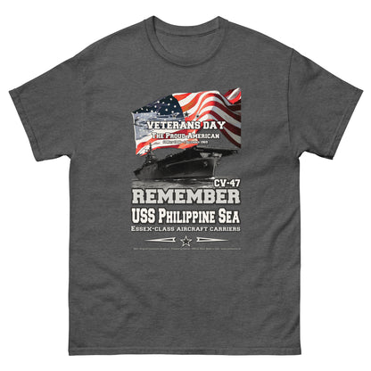 USS PHILIPPINE SEA CV-47 Aircraft Carrier T-Shirt