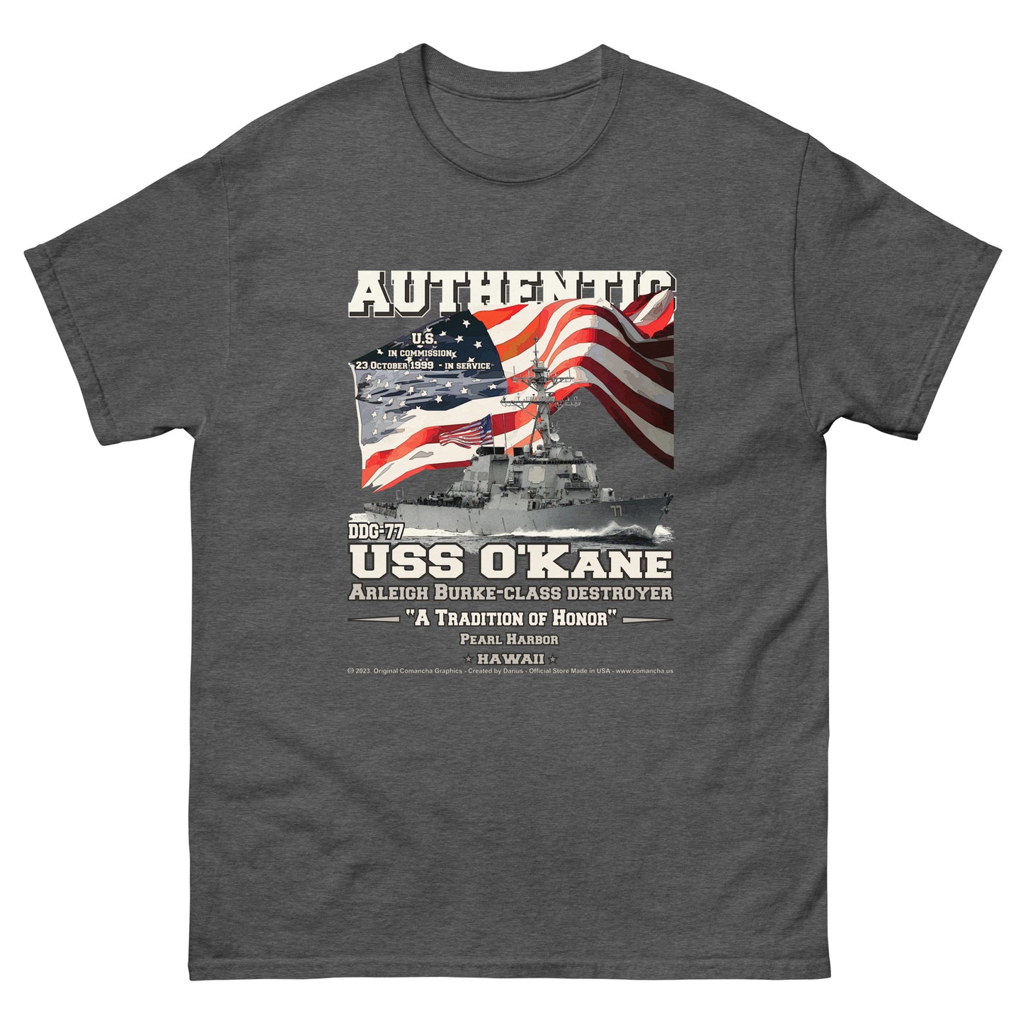 USS OKANE DDG-77 Destroyer T-shirt