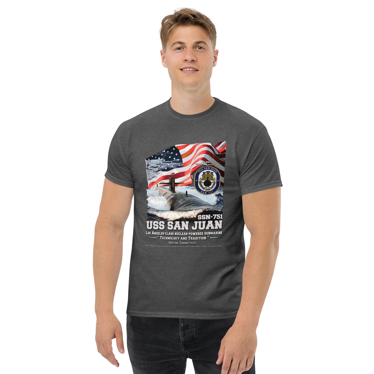 USS SAN JUAN SSN-751 Submarine T-shirt