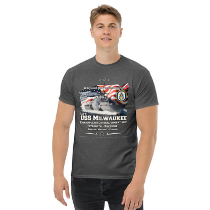 USS MILWAUKEE LCS-5 Littoral Combat Ship T-Shirt