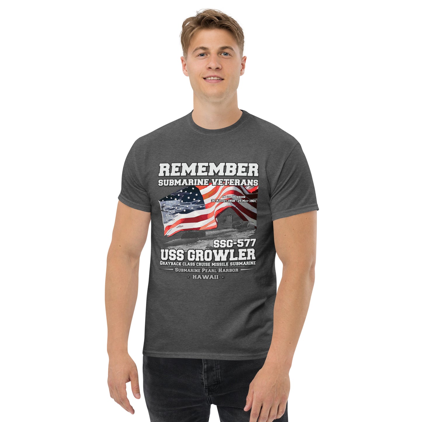 USS GROWLER SSG-577 Submarine t-shirt