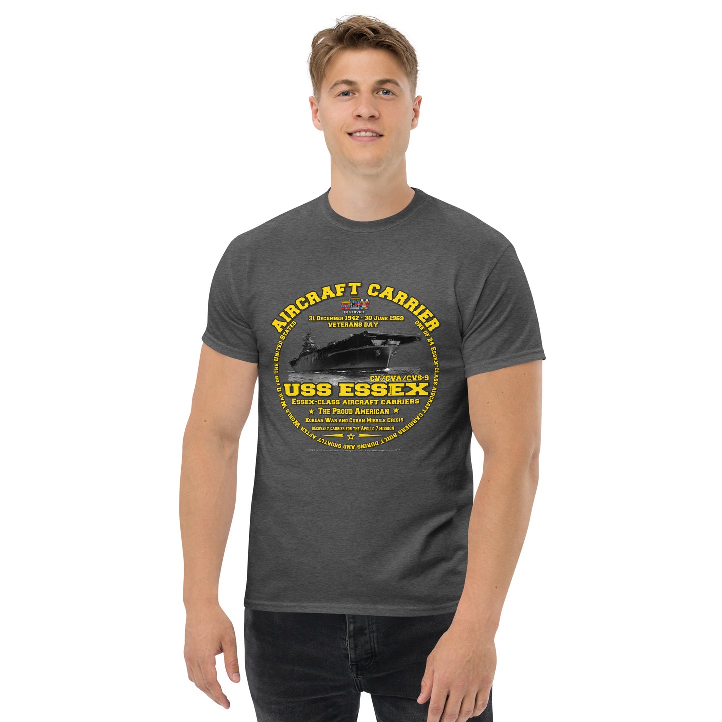 USS ESSEX CV-9 Aircraft Carrier T-shirt