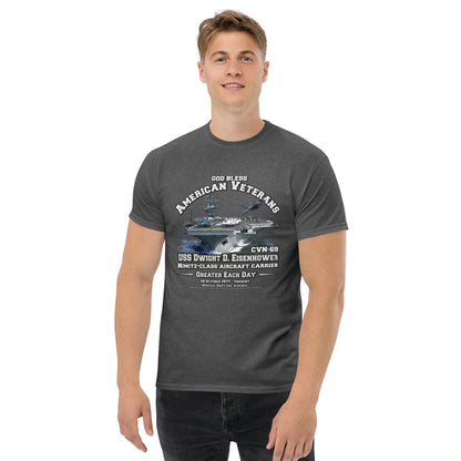 USS DWIGHT EISENHOWER CVN-69 Aircraft Carrier T-shirt