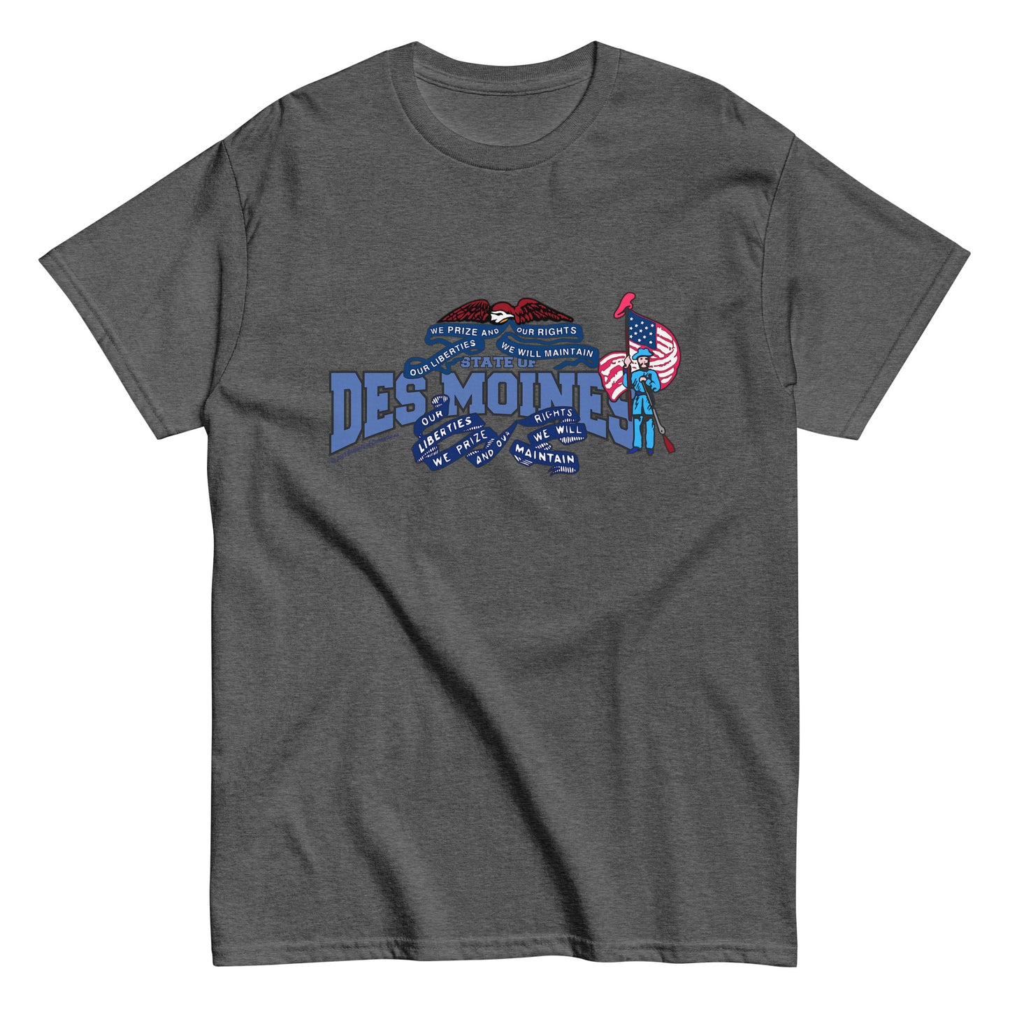 Des Moines t-shirt, Iowa T-shirt, Comancha Graphics,