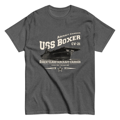 USS BOXER t-shirt, US Navy veterans t-shirt,USS BOXER CV-21 t-shirt, aircraft carrier veterans T-shirt, Property Comancha Graphics,