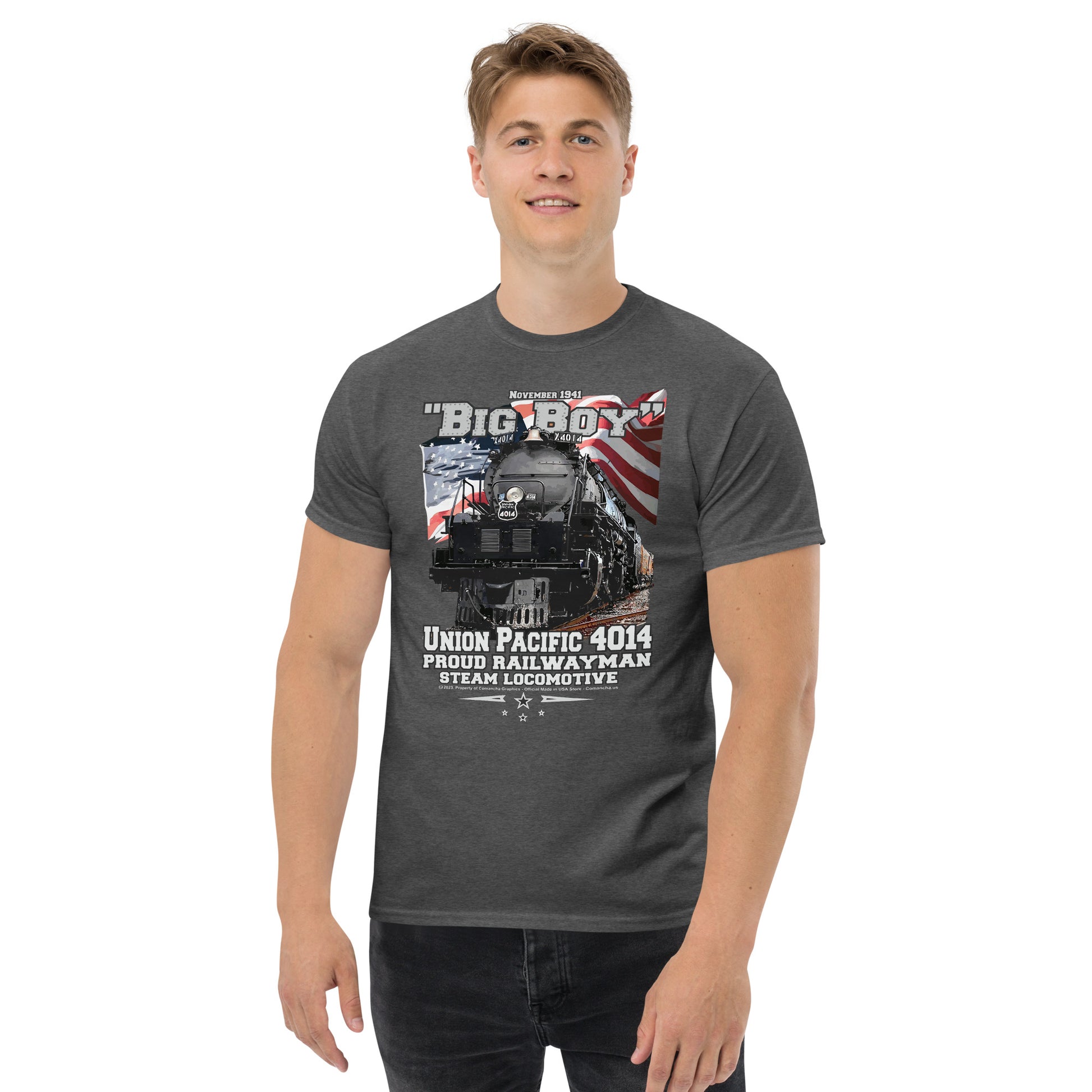 BIG BOY 4014 t-shirt,Unin Pacific 4014 t-shirt,BIG BOY 4014 Steam Locomotive t-shirt,Steam Locomotive t-shirt,proud railwayman t-shirt,