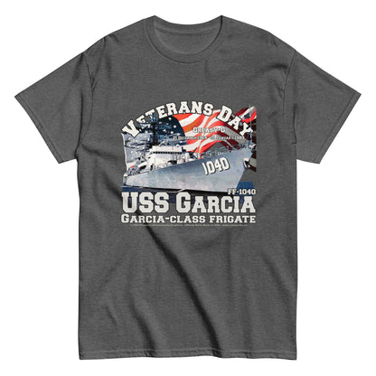 USS GARCIA FF-1040, USS GARCIA FF-1040 Frigate Veterans T-shirt, USS GARCIA t-shirt,USS GARCIA veterans t-shirt,USS GARCIA FF-1040 Frigate T-shirt,comancha graphics tee,navy veterans t-shirt,navy t-shirt,us navy tee,