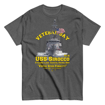 USS SIROCCO PC-6 T-shirt,USS SIROCCO t-shirt, Patrol boat t-shirt,comancha t-shirt, US Navy tee,Navy tee,