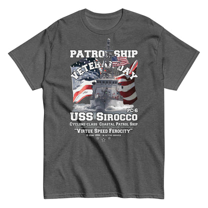 USS SIROCCO PC-6 T-shirt,USS SIROCCO t-shirt, Patrol boat t-shirt,comancha t-shirt, US Navy tee,Navy tee,