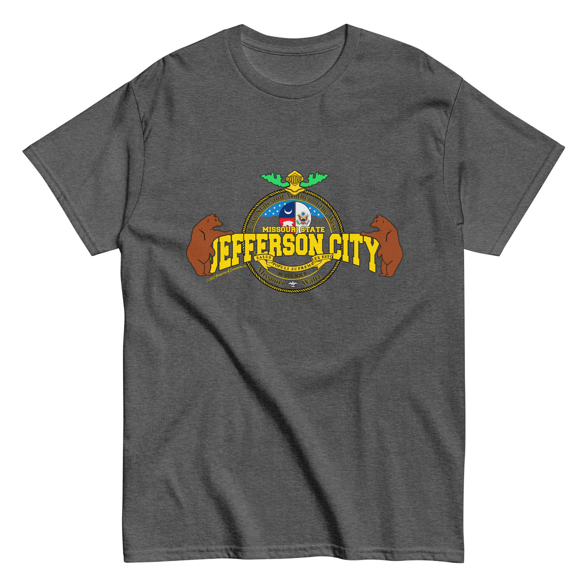 Jefferson City tee, Missouri State T-shirt, Comancha tee,