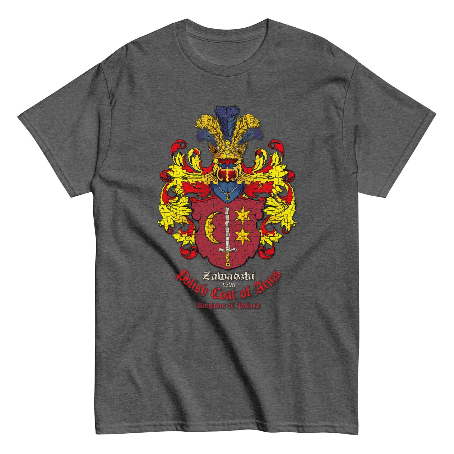 Zawadzki Herb Koszulka,Herb Rodowy Koszulka,Zawadzki Coats of Arms tee,Comancha graphics,