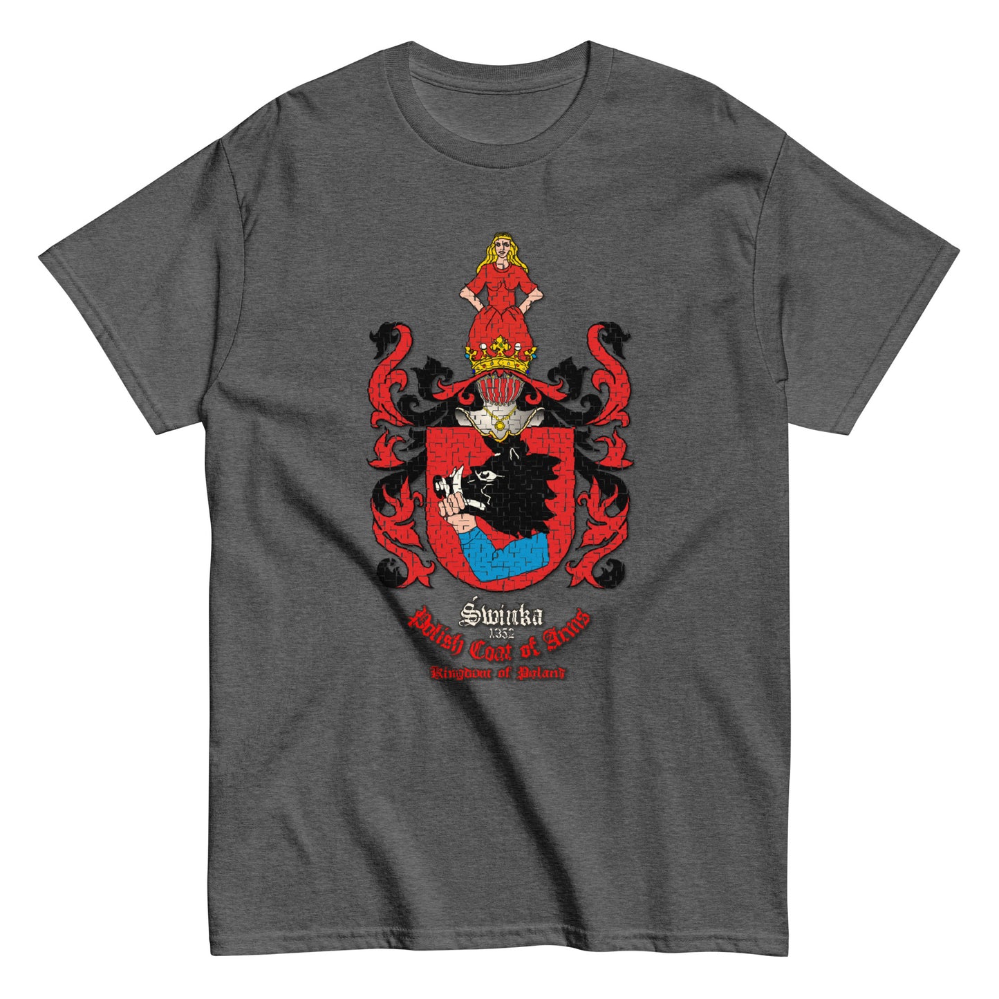 Swinka Herb Koszulka, Herb Rodowy Koszulka, Swinka Coats of Arms tee, Comancha Graphics,