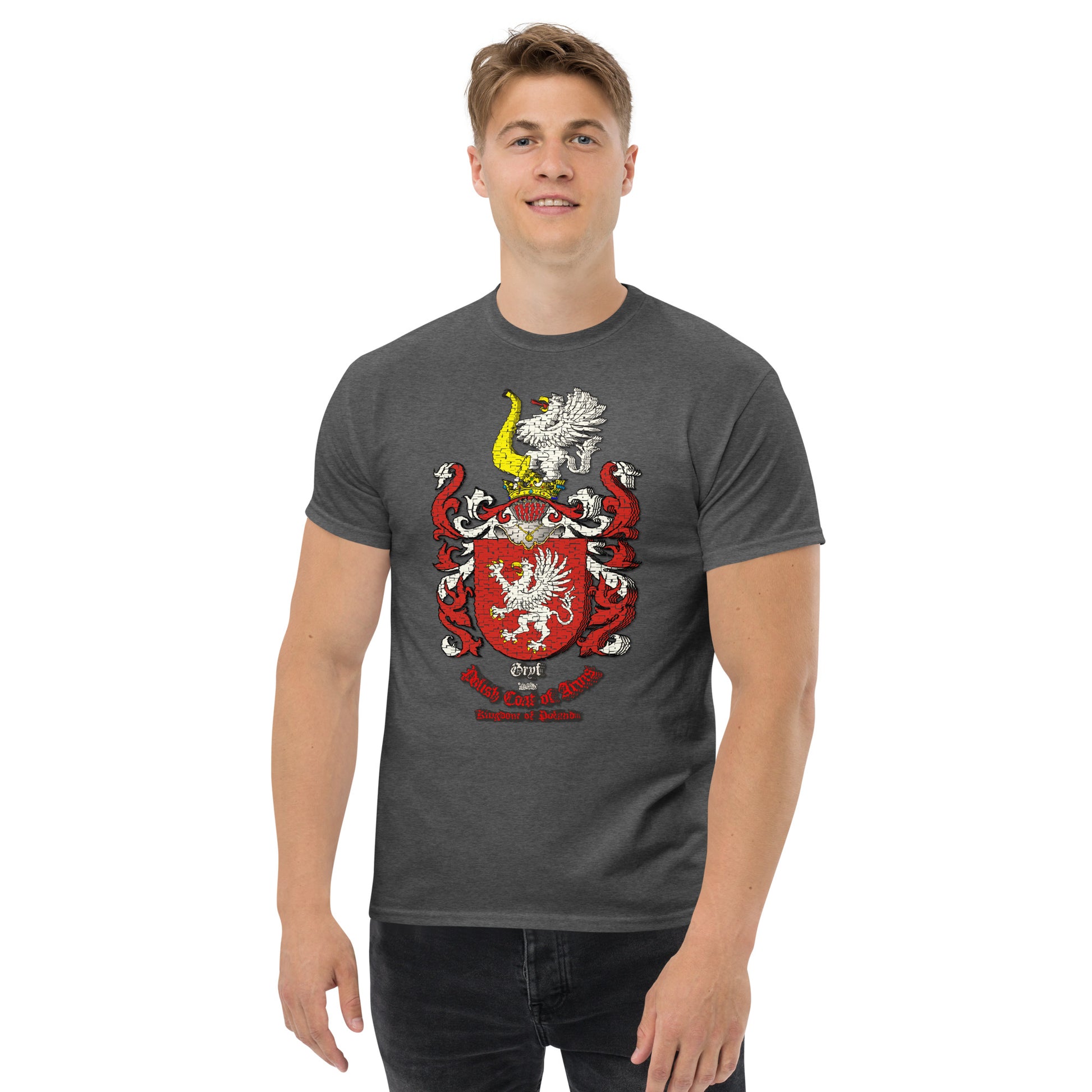 Gryf Herb Koszulka, Herb Rodowy Koszulka, Gryf Coat of Arms tee, Comancha Graphics,