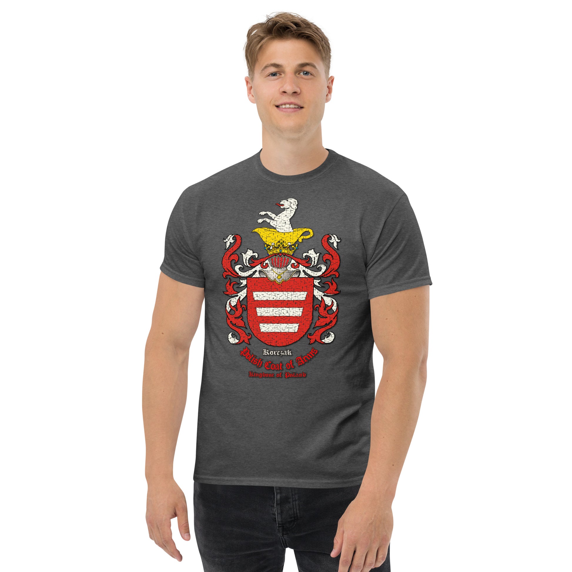 Korczak Herb Koszulka, Herb Rodowy Koszulka, Korczak Coat of Arms tee, Comancha Graphics,